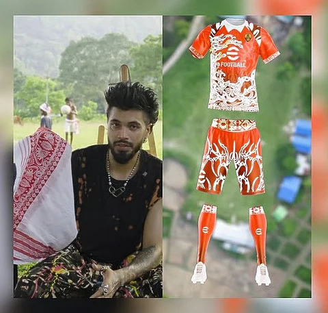 असम: शांतनु हजारिका की गामुसा-प्रेरित जर्सी ने कोनामी के वैश्विक ईफुटबॉल अभियान में डेब्यू किया