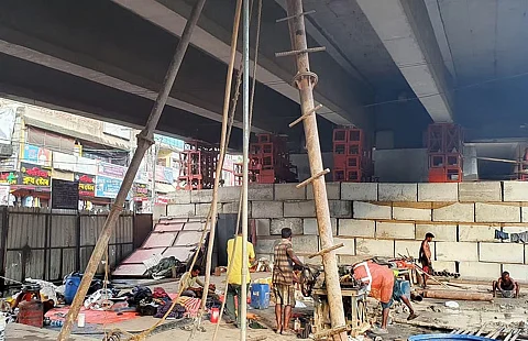 गुवाहाटी: सिक्स माइल फ्लाईओवर के भविष्य का निर्धारण करने के लिए नींव पर ध्वनि परीक्षण शुरू