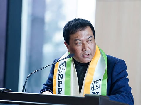 मेघालय: शिलांग में एनपीपी में शामिल हुए पूर्व नोंगक्रेम विधायक लैम्बोर मालंगियांग