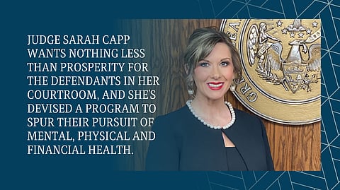 Judge Sarah Capp serves Franklin and Johnson counties in the
7th Judicial District.