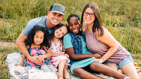 Pastor Chris Massey and his wife Jennifer with their daughters Stella Kate, Wallace, and Ada Grace.