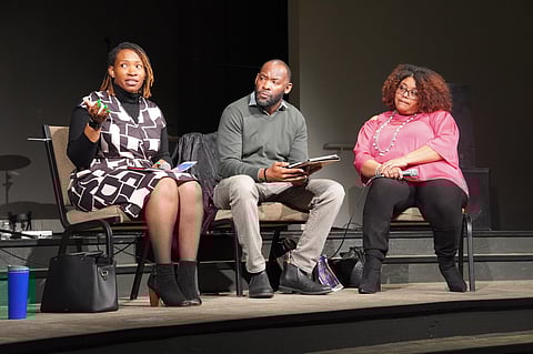 (L to R): Teresa Bunche, Charlie Simpson, and Christina Allen