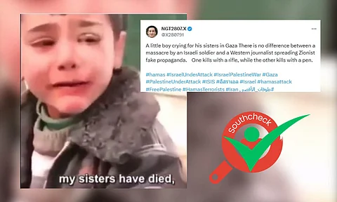 Fact Check: Video of boy crying in Syria linked to Israel-Hamas conflict fallout
