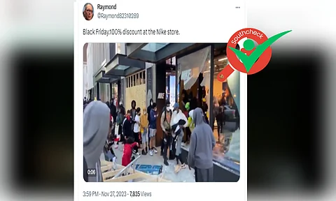 Fact Check: Does viral video show looting during recent Black Friday sale?