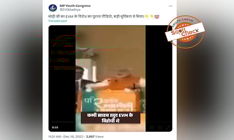 Fact Check: MP Youth Congress shares clipped video of PM Modi speech with false claim