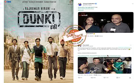Bad reviews of previous SRK’s films being linked to Dunki