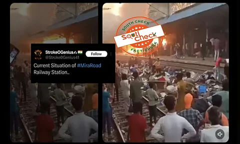 Fact Check: Old video from WB railway station inferno falsely linked to Mira Road violence
