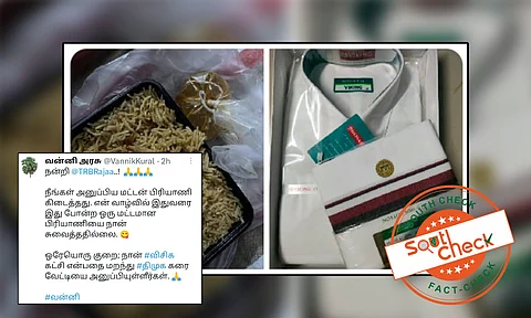 வன்னி அரசின் எக்ஸ் பதிவு என்று வைரலாகும் புகைப்படம்