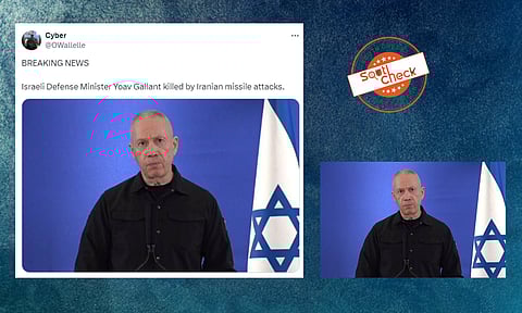 Fact Check: Israeli defence minister Yoav Gallant not killed in Iran missile attack