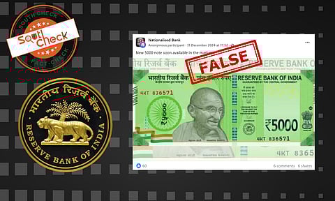 Fact Check: RBI releases new note for Rs 5000? Here is the truth