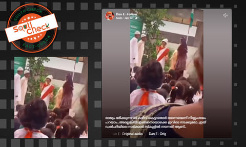 ഡല്ഹി സര്ക്കാര് സ്കൂളില് ദേവീവേഷമണിഞ്ഞ കുട്ടിയെ ഹിജാബണിയിച്ചോ? വീഡിയോയുടെ വാസ്തവം