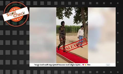 A video showing a family emotionally welcoming a soldier is being shared on social media, with claims that it depicts a soldier returning from the recent India-Pakistan conflict and tension under Operation Sindoor in 2025.