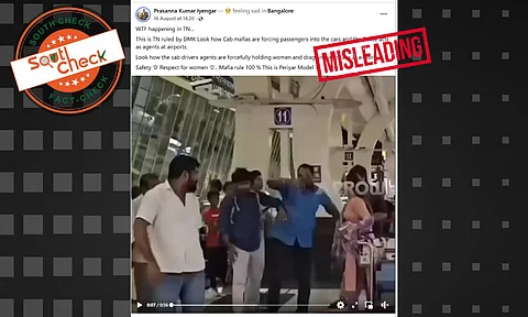 Fact Check: Tamil Nadu cab mafia forces passengers in front of cops? No, here are the facts