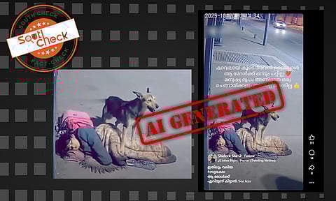 Fact Check: റോഡരികില് പെണ്കുട്ടിയ്ക്ക് കാവലായി തെരുവുനായ? വീഡിയോയുടെ വാസ്തവം