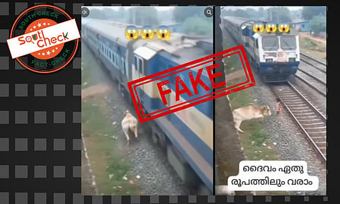 Fact Check: റെയില്വെ ട്രാക്കില് നിന്ന് കുട്ടിയെ രക്ഷിക്കുന്ന പശുവിന്റെ വീഡിയോ എഐ നിര്മിതമാണ്