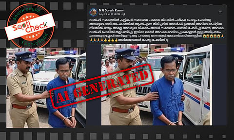 Fact Check: സിജെപി സമരവുമായി ബന്ധപ്പെട്ട വിവാദപ്രസ്താവനയില് ടിജി മോഹന്ദാസിനെ പൊലീസ് അറസ്റ്റ് ചെയ്തോ? ചിത്രത്തിന്റെ സത്യമറിയാം