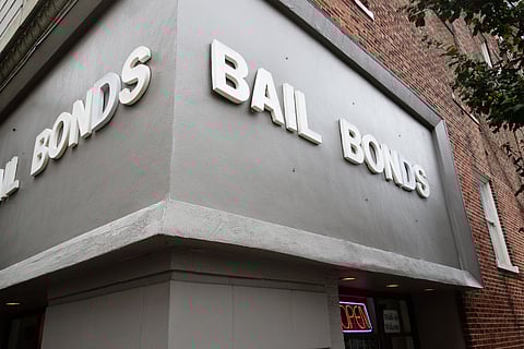 Front view of a Bail Bond office.
