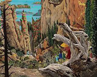 Hyunjeong Lim's "Inspiration Point" is part of "Trip West," her new solo exhibition at Gallery 4Culture opening on April 3.