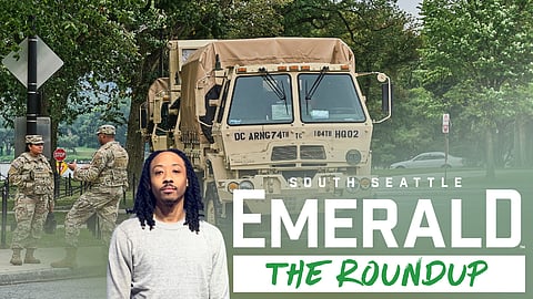The National Guard at the Lincoln memorial in Washington, D.C., on Aug. 18, 2025.