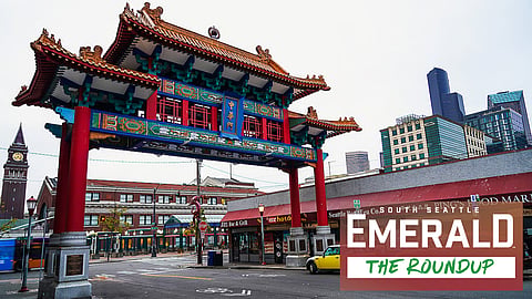 Historic Chinatown Gate at the Chinatown-International District in Seattle, Washington.