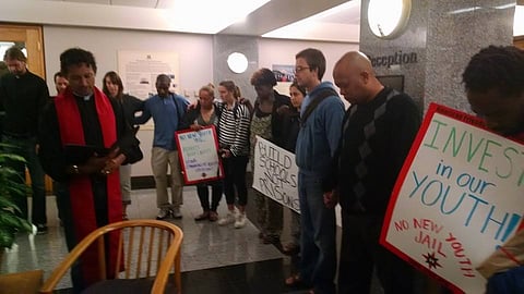 Faith Leaders Protest Against "Youth Jail"
