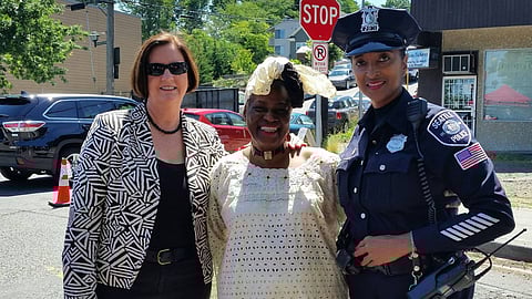 Queen For a Day: Local Detective Celebrated at Chess Sculpture Dedication