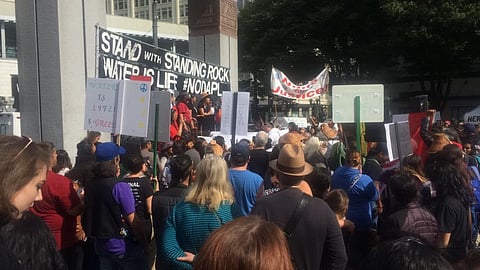 Seattle and Washington Tribes March for Standing Rock, Sign Resolution