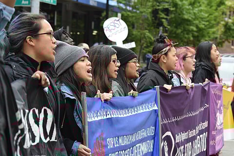 May Day's "Womxn of Color and Families Contingent"