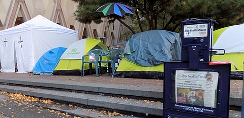 Stop the Sweeps Seattle Continues Outdoor Occupation after City Hall Protest