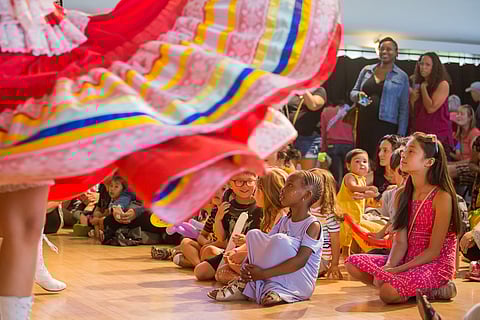 People watch Bailadores de Bronce perform, during the FOCS Arts Festival at Washington Hall in Seattle, Washington, on June 2, 2018. (Photo: Carolyn Bick)