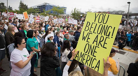 Thousands Gather in SeaTac for Nationwide "Families Belong Together" Rally