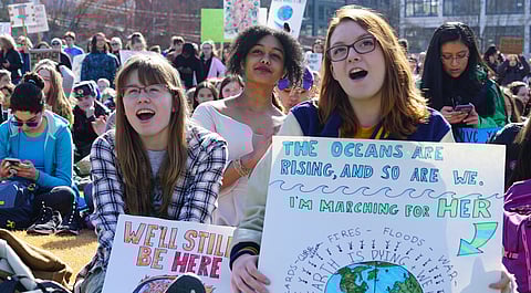 Seattle Youth Gather at Cal Anderson To Protest Government Inaction on Climate Change