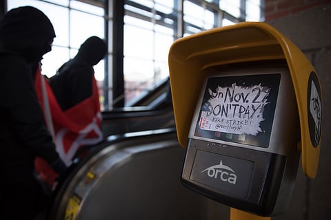 Black Friday Fare Strikers Protest Against Enforcement Policies