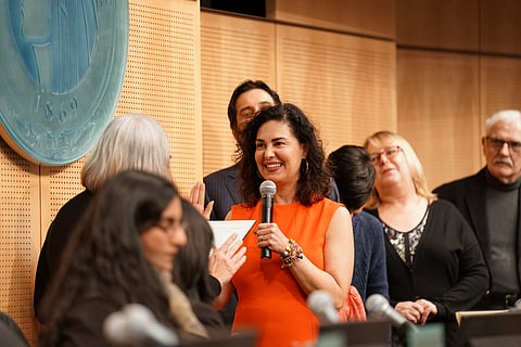 Tammy Morales is sworn in as a Seattle City Council member on Jamuary 6, 2020 at Seattle City Hall