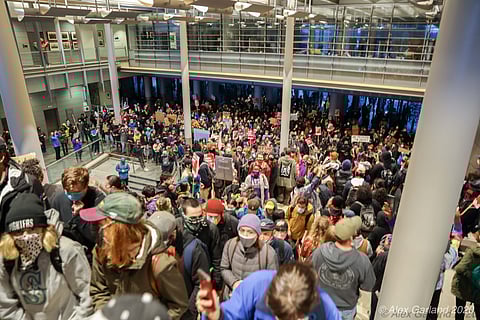 Sawant and Protesters Take Over City Hall Tuesday Night, Demand Amazon Tax