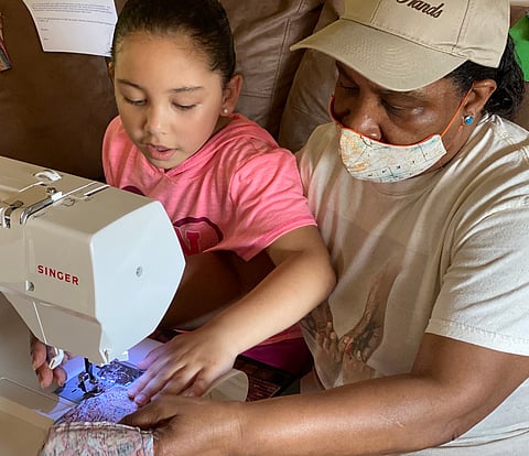 Grandma's Hands Sew Masks to Strengthen Community Ties in Skyway