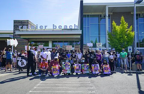 Labor Day Caravan and Protest Pushes for City Council to Override Mayor's Veto