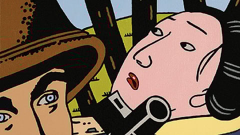 Artist Roger Shimomura's 100 'Little White Lies'