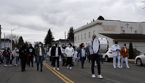 'Silent March' in Tacoma Commemorates Manuel Ellis Ahead of Anniversary of His Death