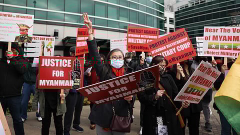 Local Burmese Community Protests Violent Military Coup in Burma/Myanmar
