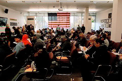 Pierce County residents attend a 2019 event to receive legal assistance in reducing their LFO debts. Photo courtesy of Civil Survival Project.