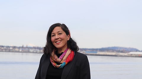 Rena Priest was appointed Washington State's Poet Laureate on April 15, 2021. A member of the Lhaq'temish (Lummi) Nation, Priest is the state's first Indigenous poet laureate. (Photo: Lela Childs)