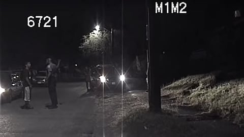 Screenshot of Seattle Police Department (SPD) body cam video of an incident in which an officer punched a woman in handcuffs during an arrest in 2014. On Monday, April 5, the Washington State Court of Appeals issued a ruling upholding the SPD's 2016 decision to fire Officer Adley Shepherd.