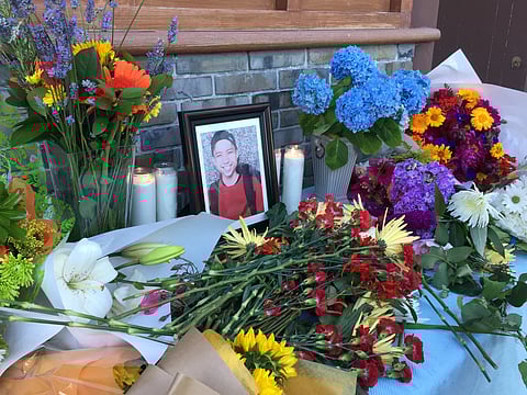 The Le family's shrine to Tommy Le at their home. Photo courtesy of the Le family.