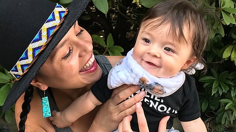 Mariana with her son yut. Photo courtesy of Mariana Harvey.