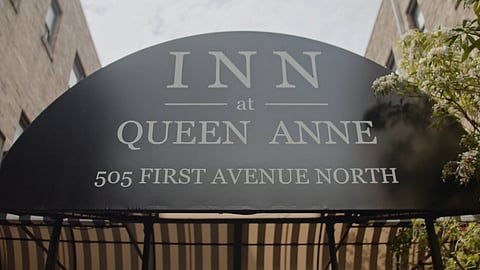 King County announced it will purchase the Inn at Queen Anne, which provides 80 rooms to those without shelter. Photo courtesy of King County, as a screenshot from King County Executive Dow Constantine's 2021 State of the County Address.