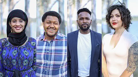 From left to right: Shukri Olow, candidate for King County Council, District 5; Cliff Cawthon, candidate for Kent City Council, Position 4; Joe Todd, candidate for Renton City Council, Position 1; Carmen Rivera, candidate for Renton City Council, Position 2. (Photo: Alex Garland)