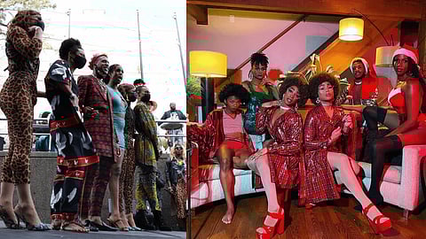 The Royal House of Noir. Left photo by Momma Nikki. Right photo courtesy of The Royal House of Noir.