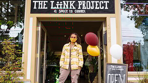 Stephanie Morales, a cofounder of The Liink Project, stands outside of her building space located at 2002 E Union St. (Photo: Ronnie Estoque)