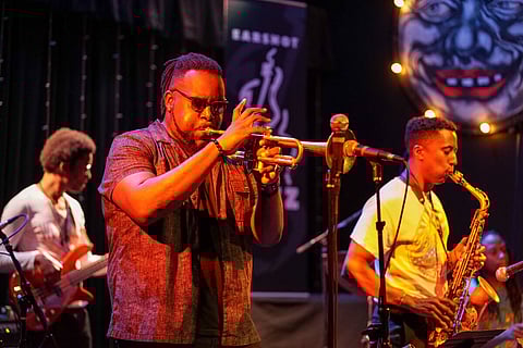 Marquis Hill Blacktet performing at The Royal Room in 2019. (Photo: Susan Fried)